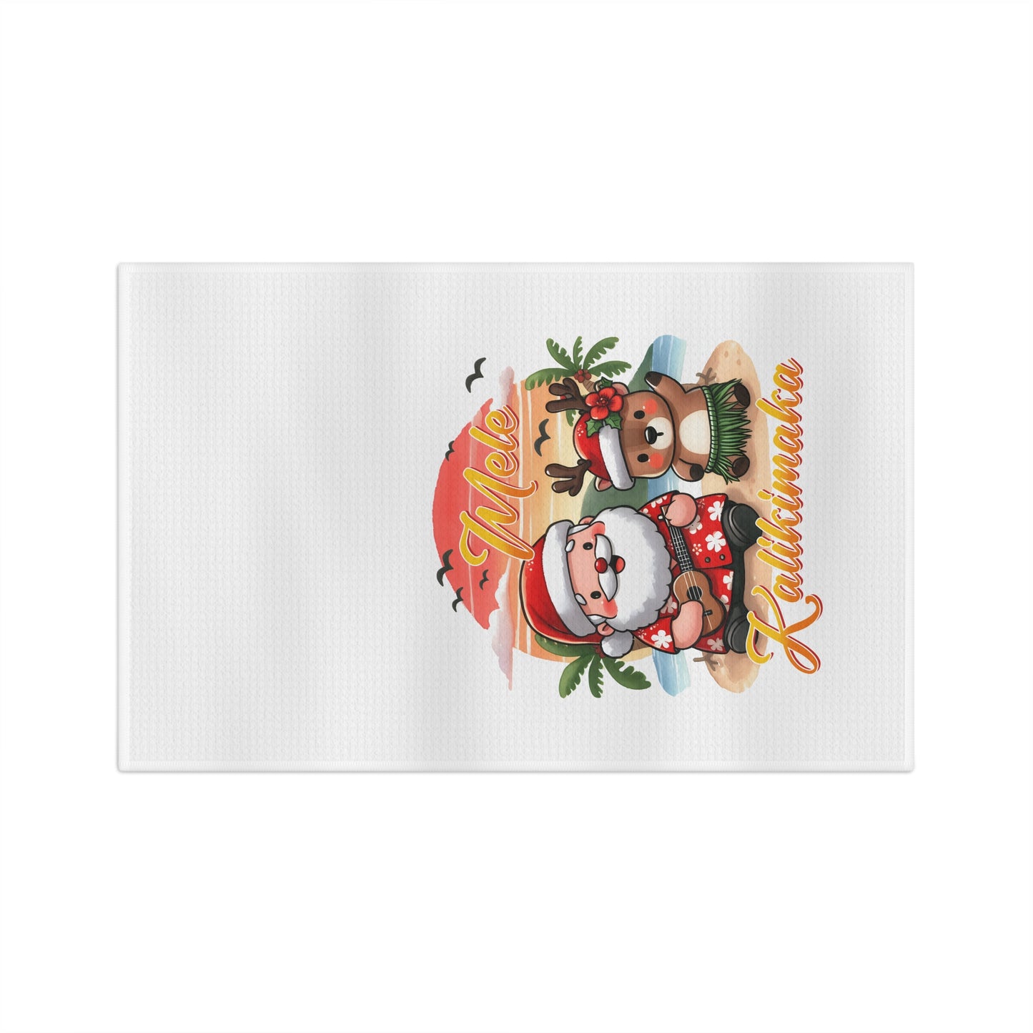 Mele Kalikimaka Microfiber Tea Towel