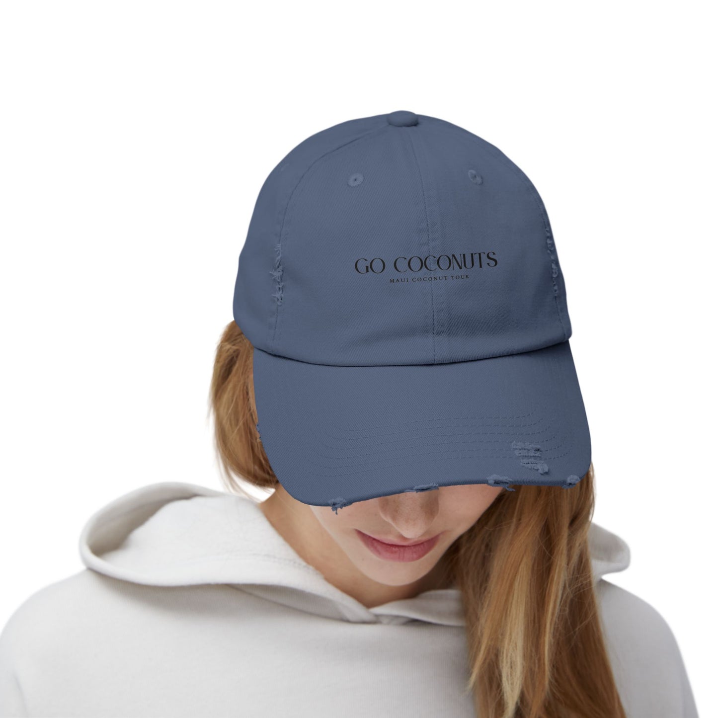 Go Coconuts Unisex Distressed Cap