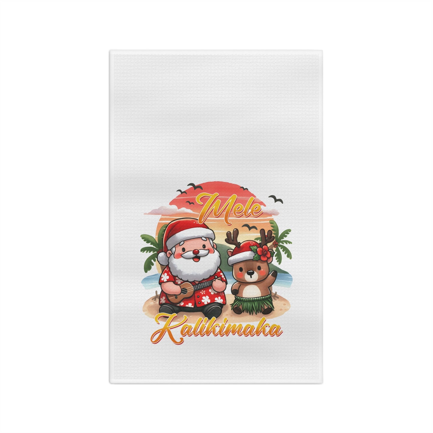 Mele Kalikimaka Microfiber Tea Towel