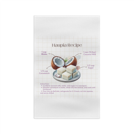 Haupia Recipe Microfiber Tea Towel