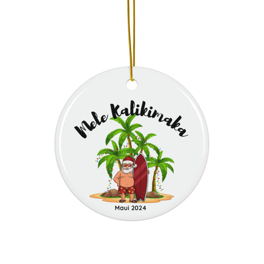 Santa Mele Kalikimaka Ornament