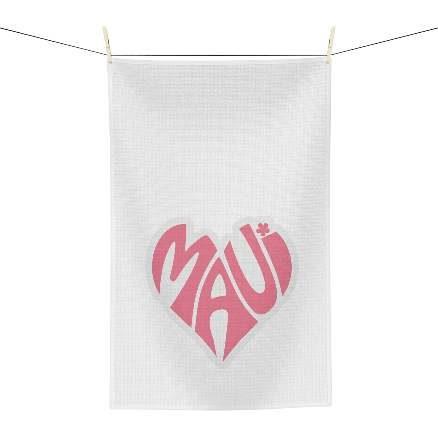 Maui Heart Microfiber Tea Towel