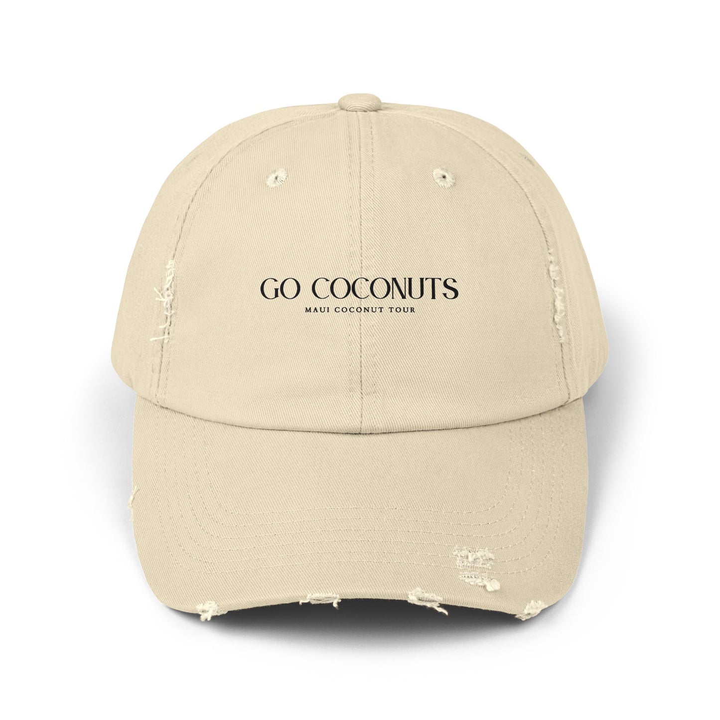 Go Coconuts Unisex Distressed Cap