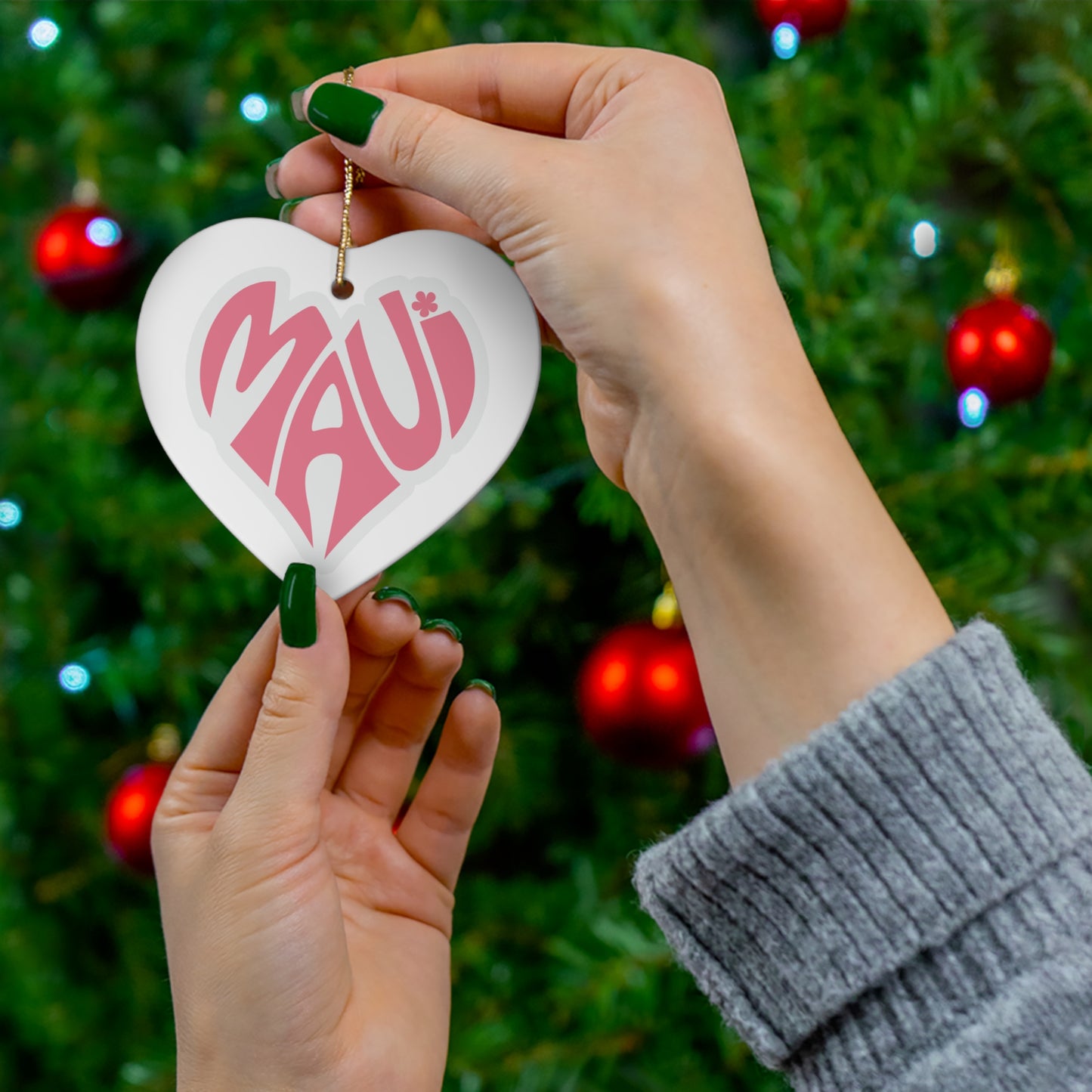 Maui Heart Ornament