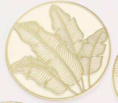 Gold Leaf Coaster - 6 Piece