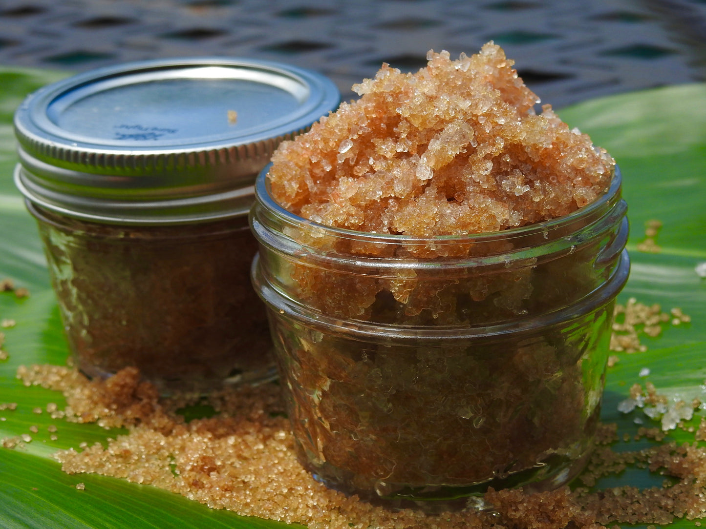Bath & Body Infused Pa'akai and Epsom Salt Scrub. Made fresh by Pukalani Floral